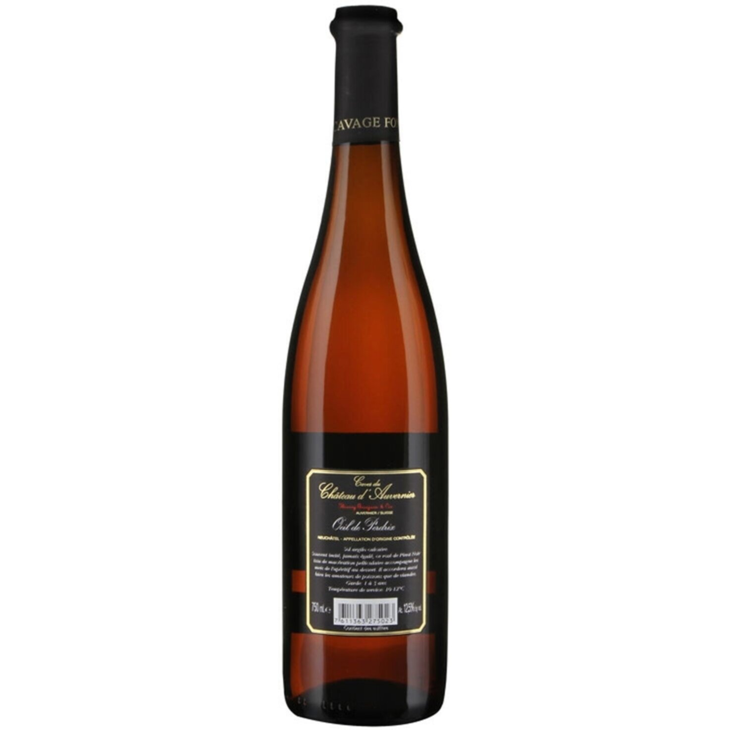 Neuchâtel AOC Oeil de Perdrix Château d'Auvernier -75cl