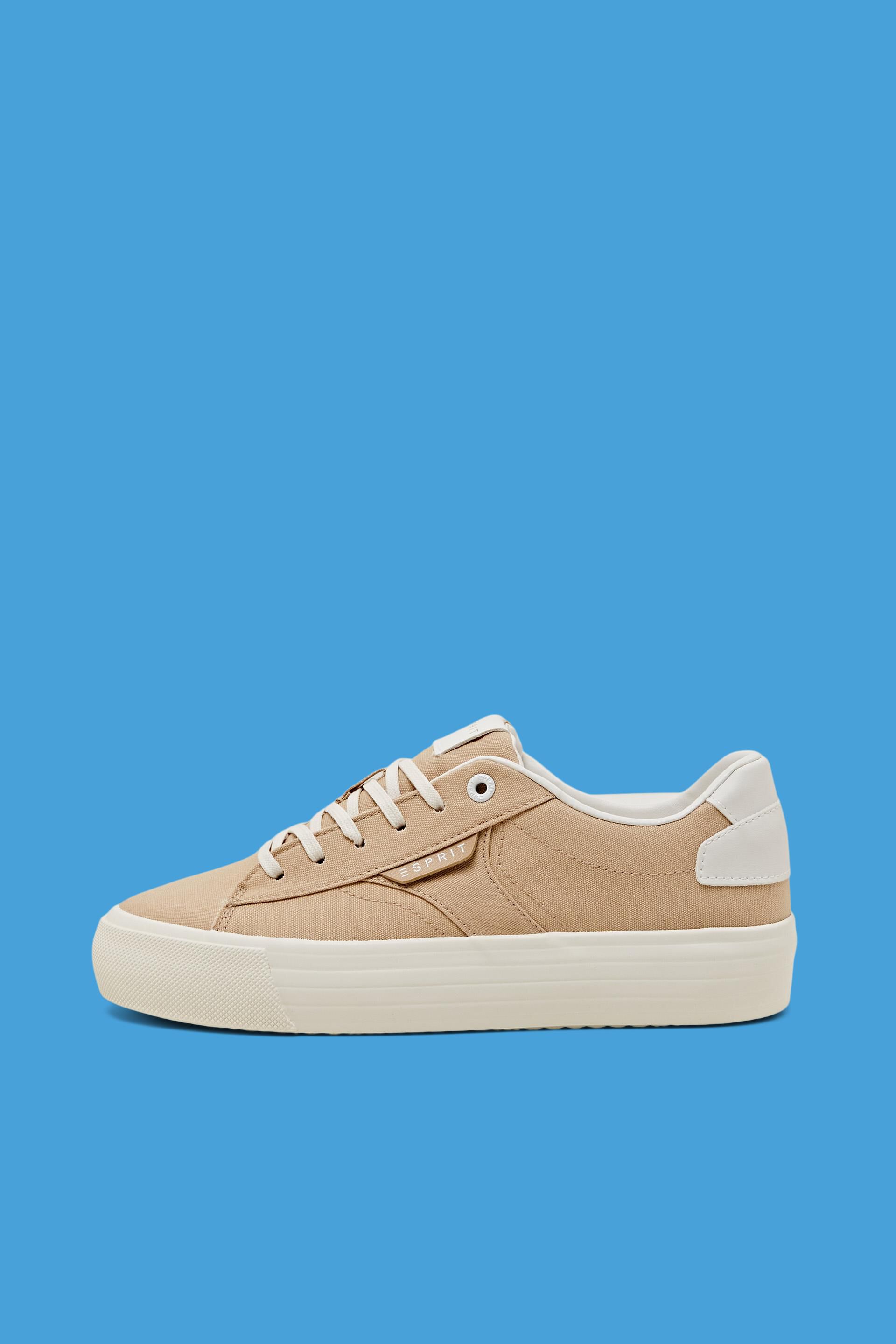 Sneakers en toile dotées d’une semelle à plateau