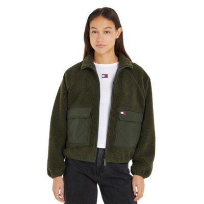 Veste femme Tjw Crp Teddy Mix Clrblk TOMMY HILFIGER