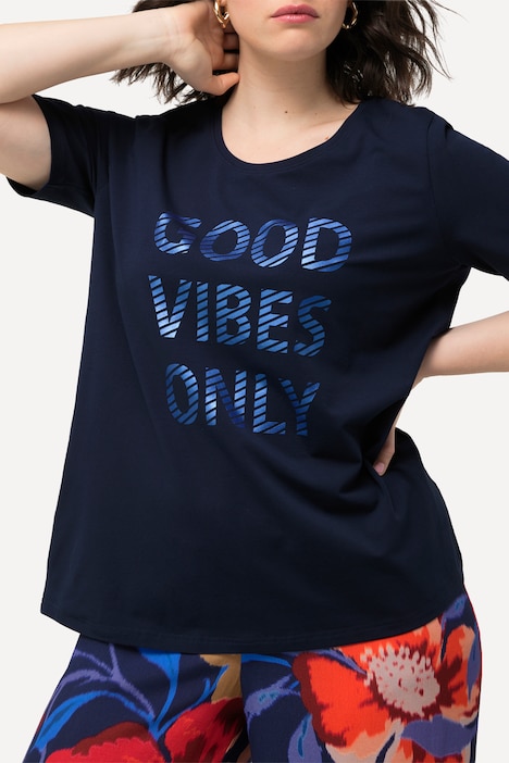 T-Shirt, Good Vibes Only, Rundhals, Halbarm
