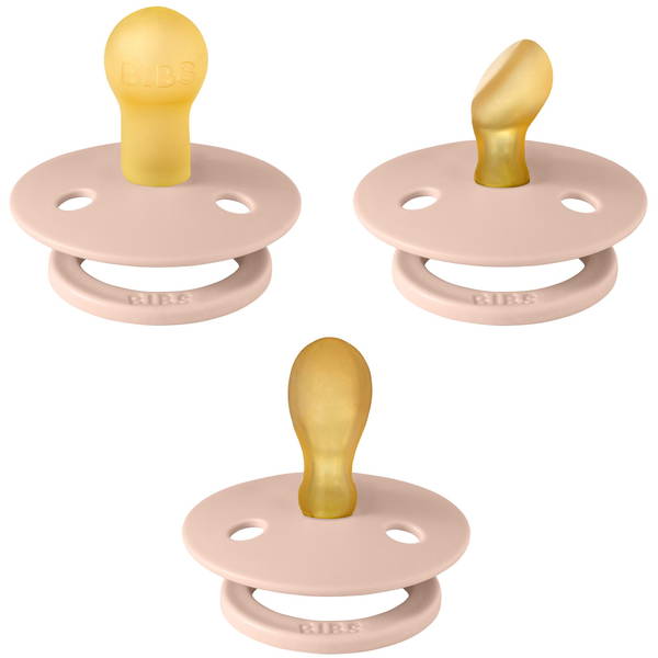 BIBSBIBS   Schnuller Colour Try It Collection Latex 3er Pack blush