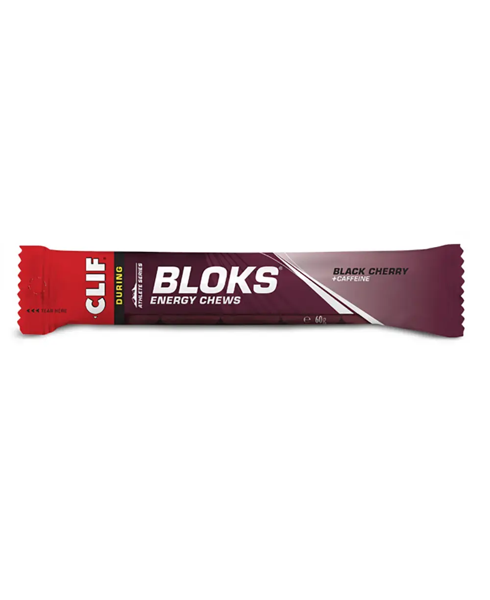 Clif Blok Energy Chew Black Cherry Gel Blocks (18 stuks)