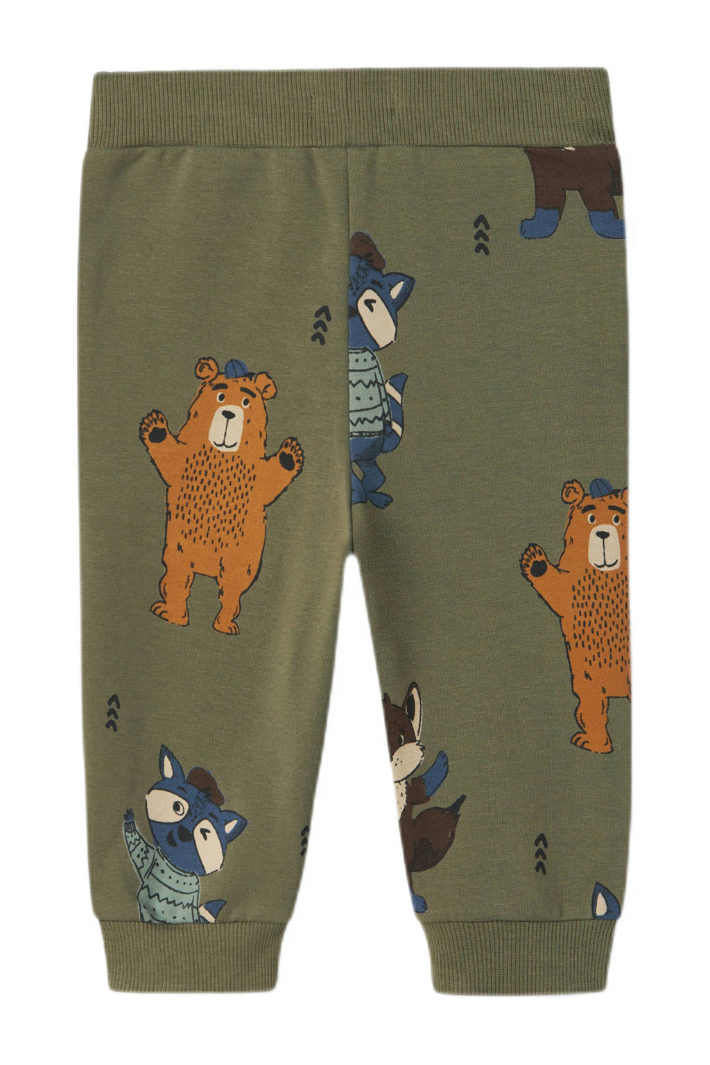 NAME IT joggingbroek NMMOLANDER met all over print groen