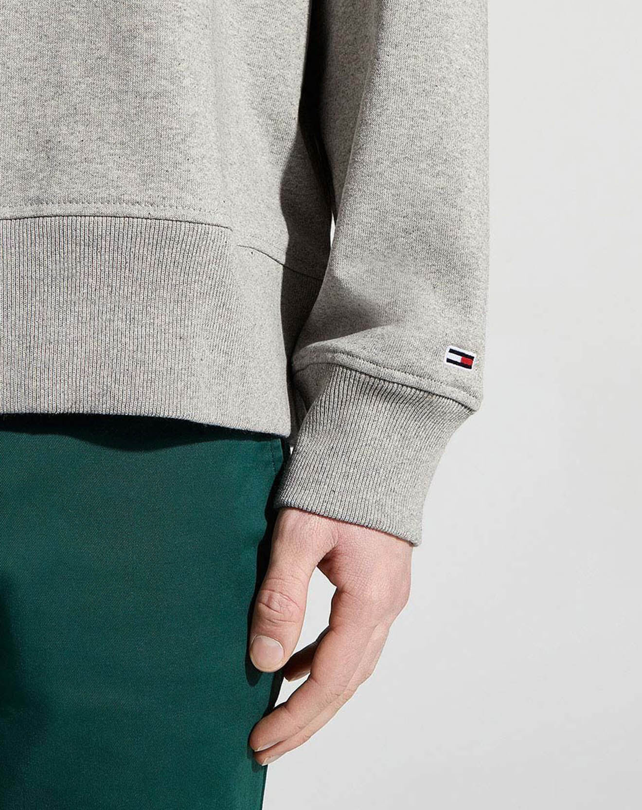 Tommy Jeans Sweat Sport gris chiné
