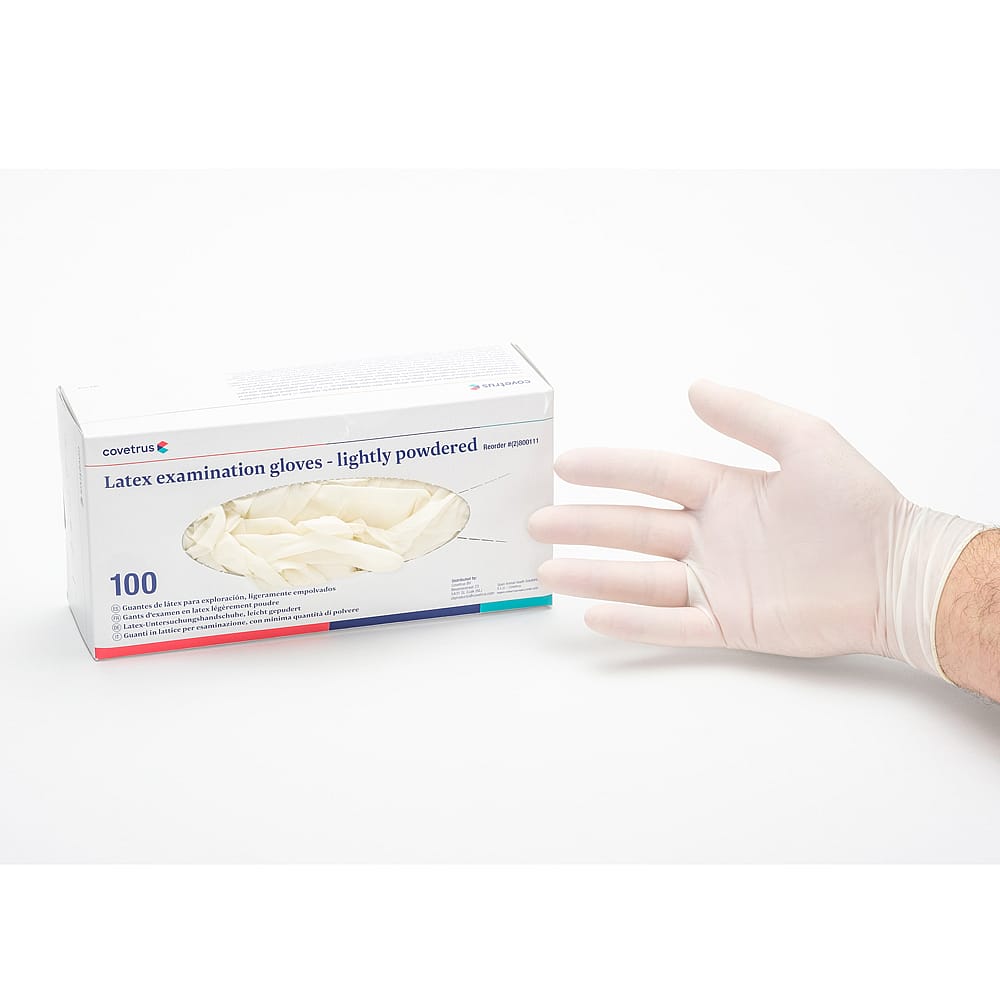 CVET Handschoenen Niet-Steriel Latex Poeder Large 100 stuks | 11400