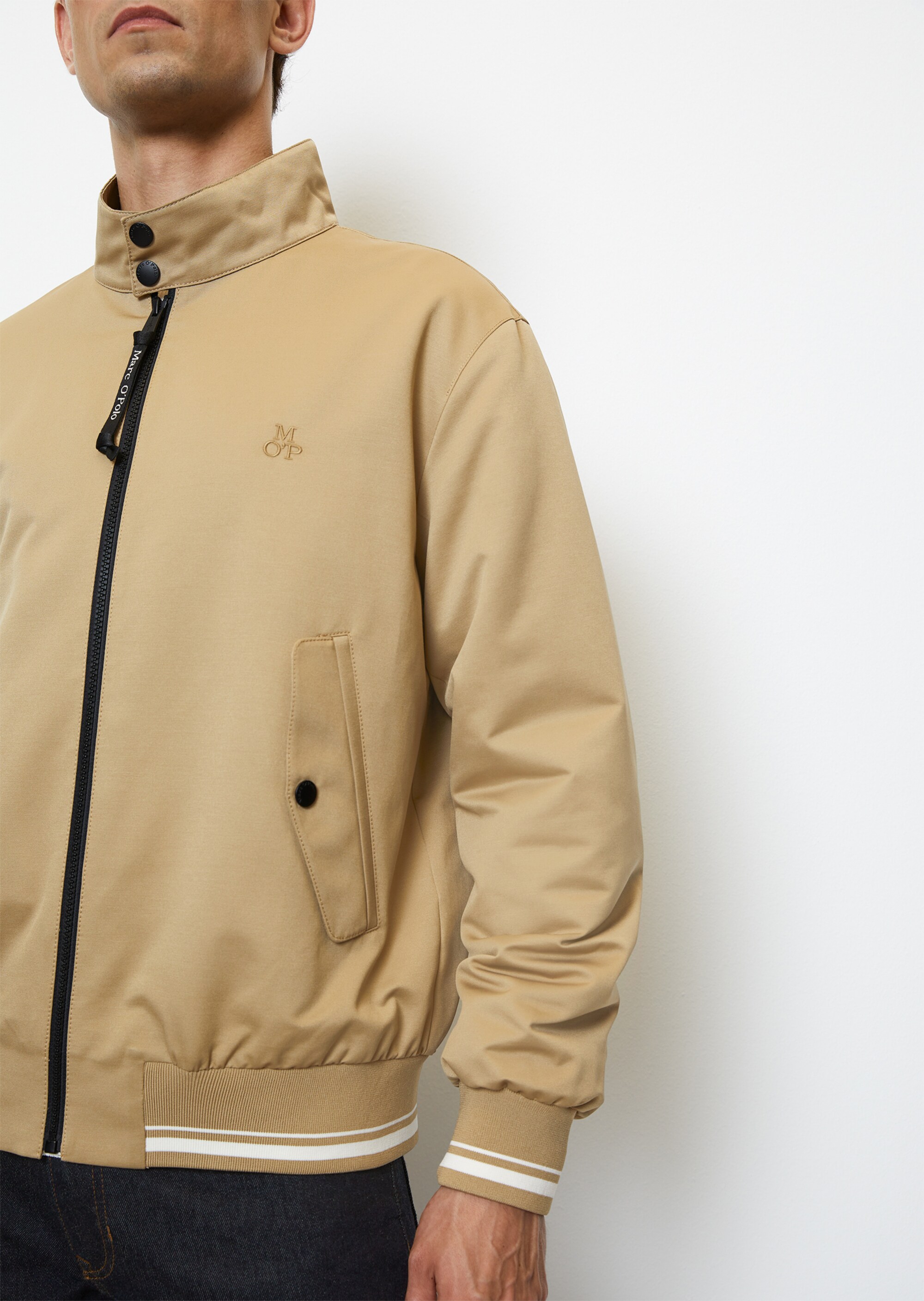 Blouson-Jacke regular mit Biker-Kragen