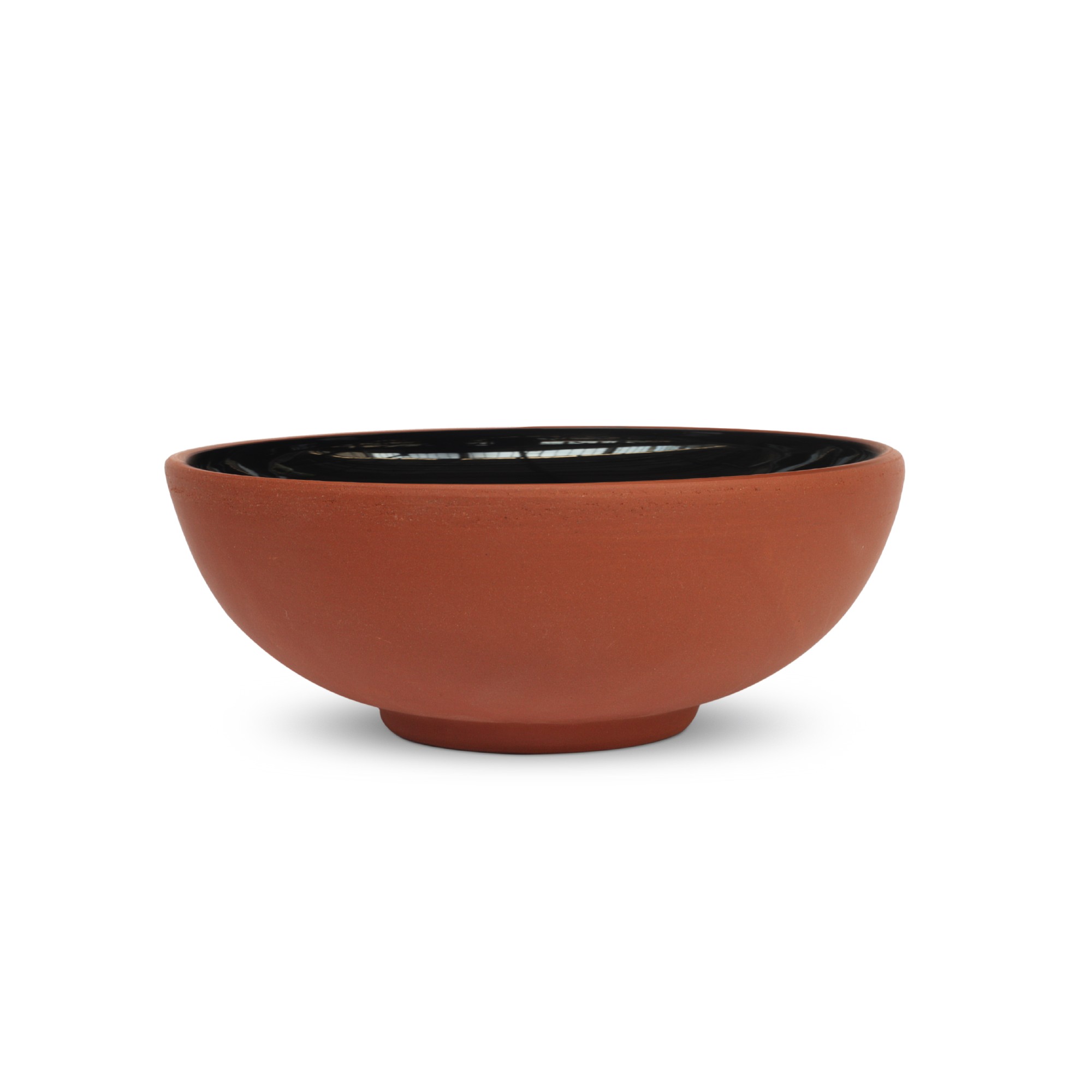 Schale Terrakotta, natur, schwarz, Ø 11 cm, H 5 cm zu 4,80