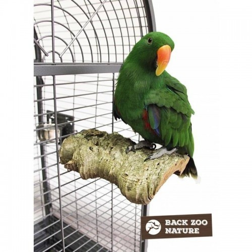 Bloco grande de casca natural para papagaios, cor marrom