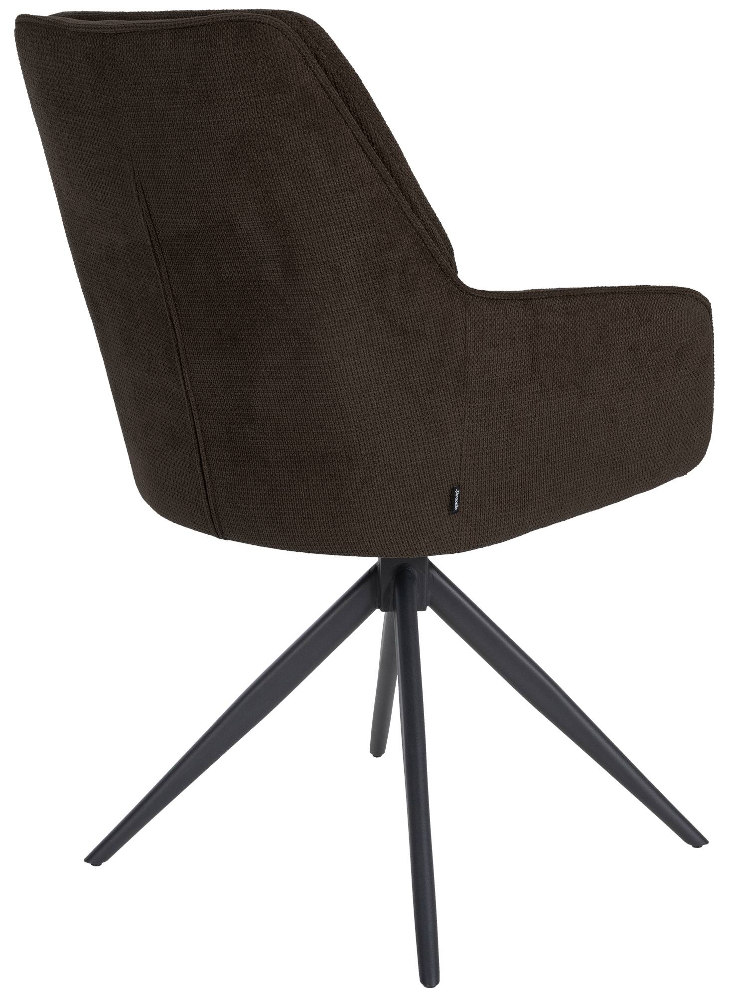 CLP Esszimmerstuhl Jules I Schwenkbarer Polster-Stuhl Mit Stoff-Bezug