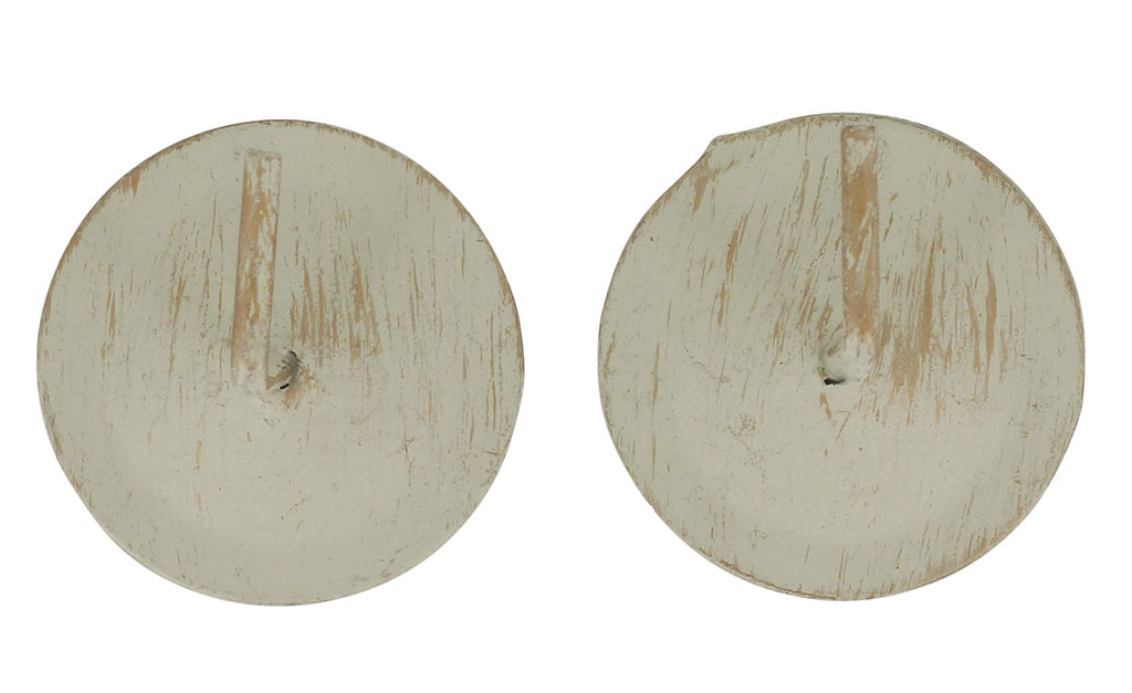 Lot de 2 supports tringle rideau adhésifs écrus D 30mm