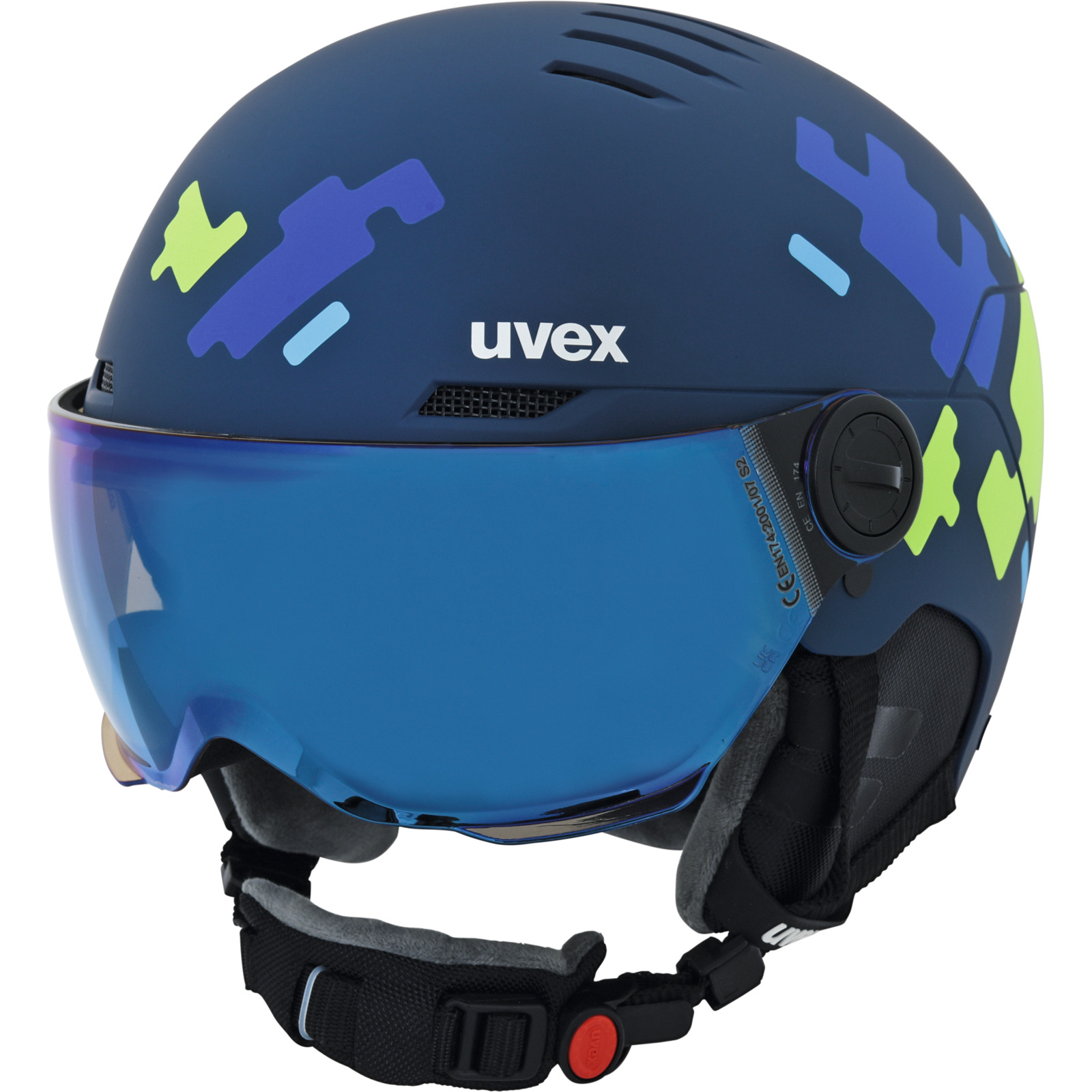 Uvex Kinder-Skihelm Rocket Jr Visor