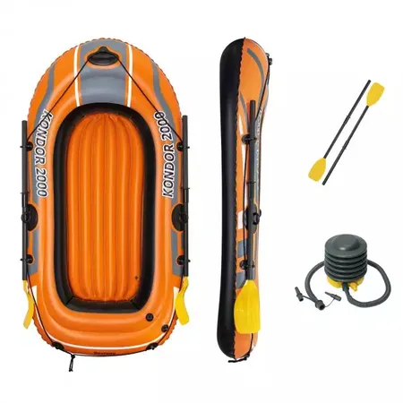 Bestway® Schlauchboot-Set „Kondor 2000“ für 1 Erwachsenen + 1 Kind 188 x 98 x 30 cm
