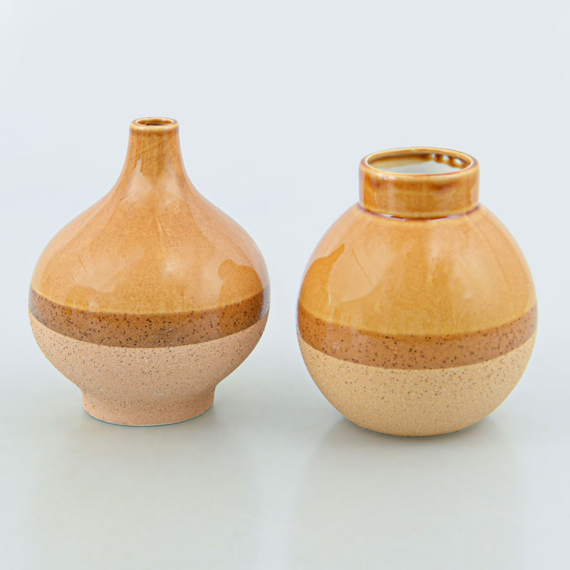 Vase évasé terracotta