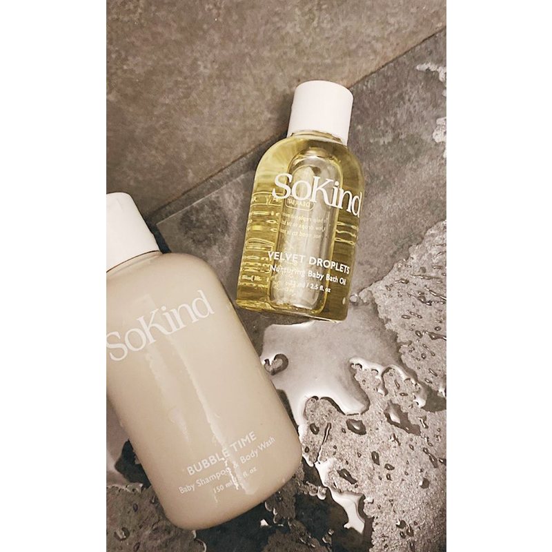 SoKind Velvet Droplets Nurturing Baby Bath Oil 75 ml
