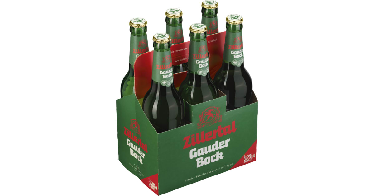 Zillertal Bier Gauder Bock Tray 6x 0,5 Liter (Mehrweg)