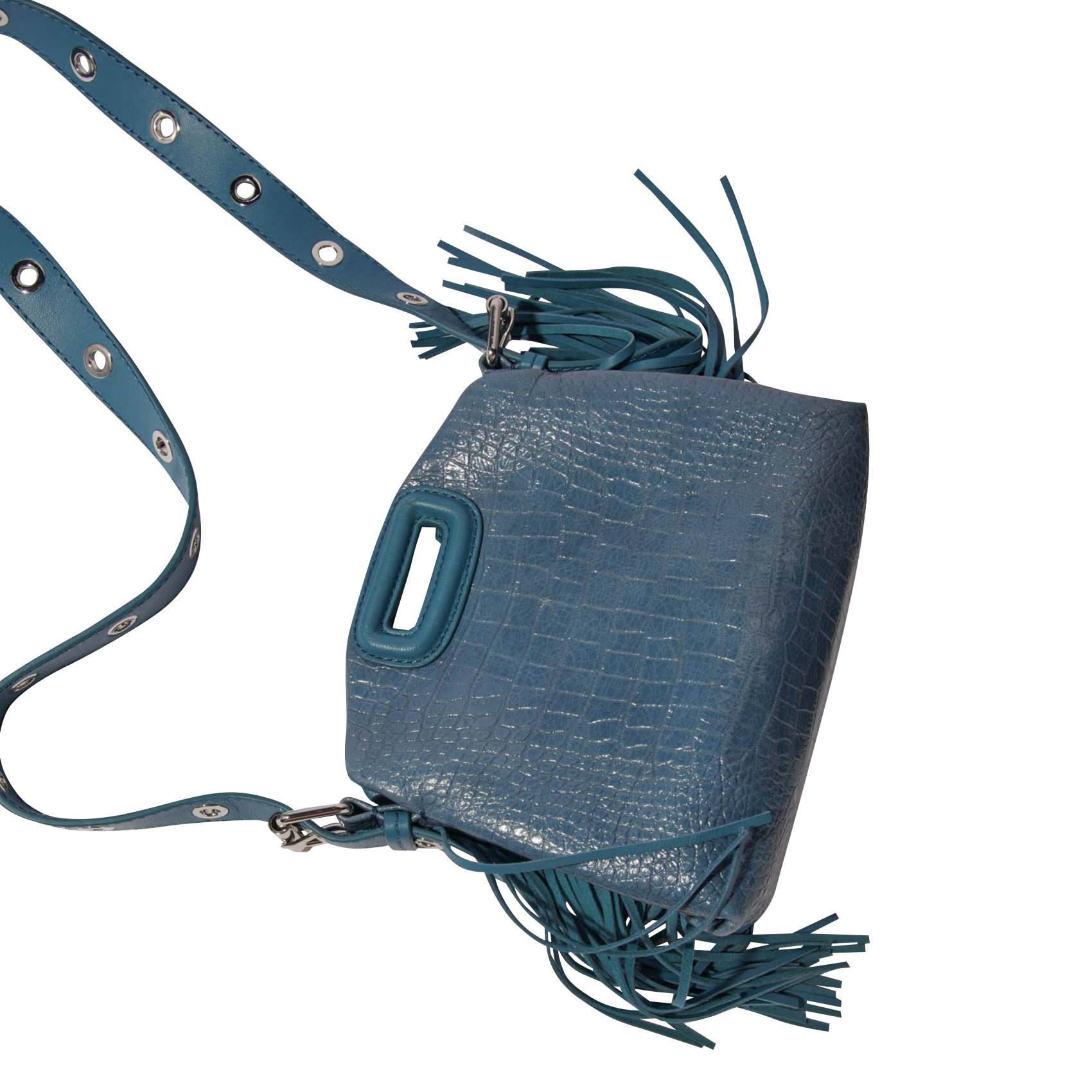 MISS M MINI - Sac bandoulière en cuir | Bleu