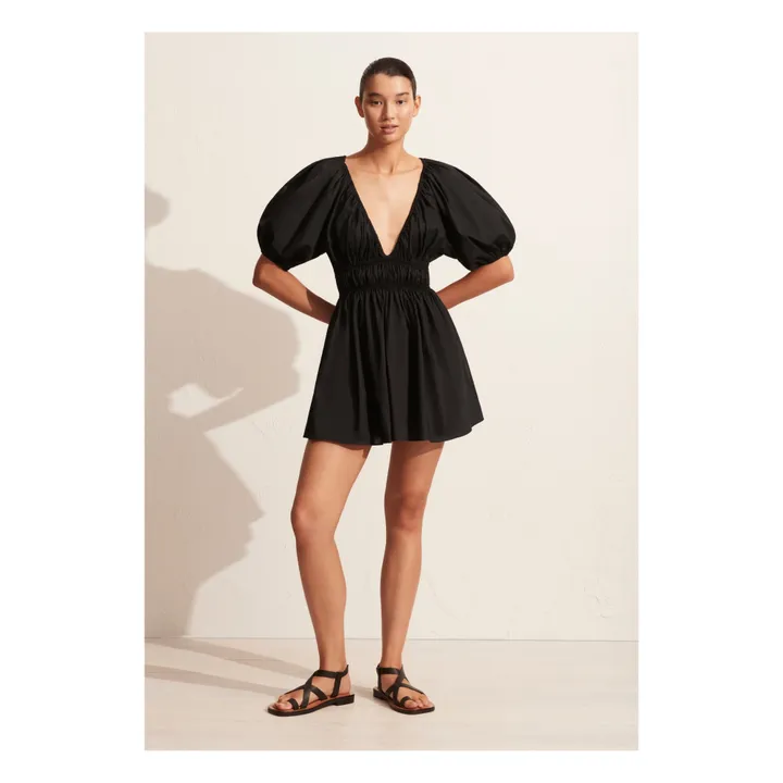 Matteau Robe Shired Plunge Mini | Noir