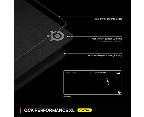 SteelSeries QcK Performance XL  - Control