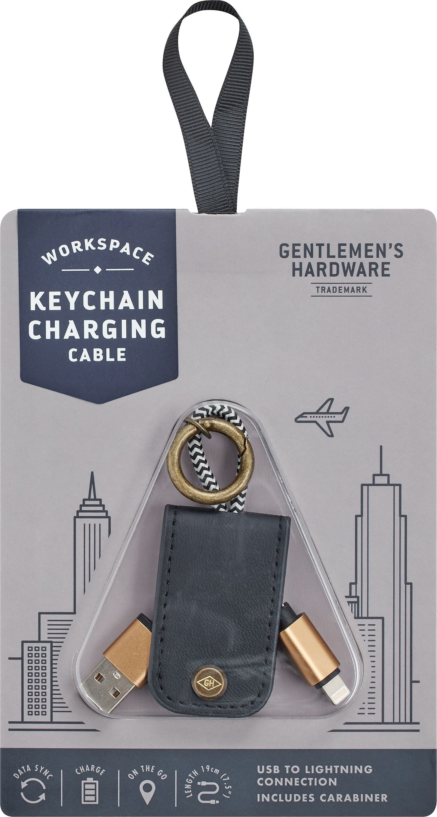 KEYCHAIN Schlüsselanhänger 3.5x12.5x1.3 - Schwarz / B: 1.3 cm x T: 3.5 cm x H: 12.5 cm