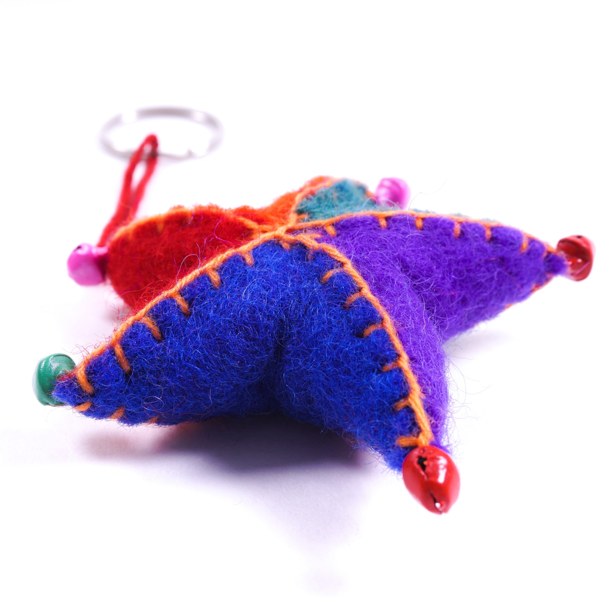 Schlüsselanhänger 'Stern', multicolor günstig bestellen