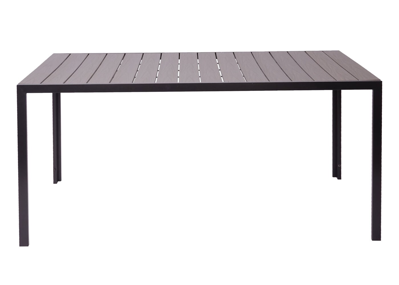 Gartentisch MCW-F90, Tisch Bistrotisch, WPC-Tischplatte 160x90cm ~ grau