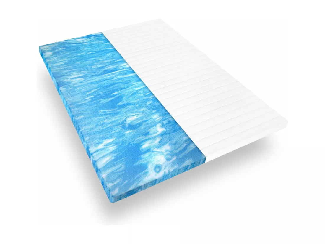 Surmatelas en Gel 90x200 – Confort, Réduction des Pressions & Housse Microfibre