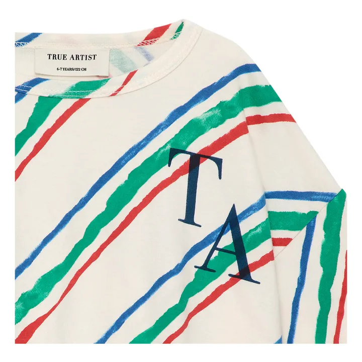 True Artist T-shirt Court Sonya Rayé | Ecru