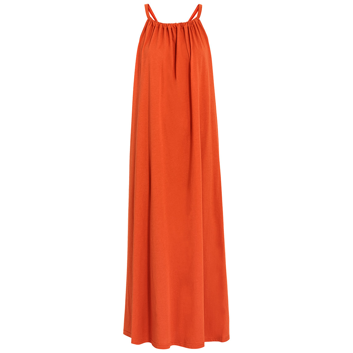 Jonas Nielsen Damen Kleid aus Bio-Baumwolle dunkelorange