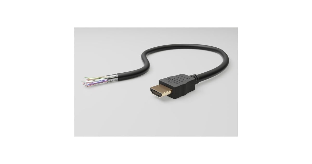 goobayHigh Speed HDMI kabel 90° met Ethernet (4K@60Hz), 5 meter  (Zwart)