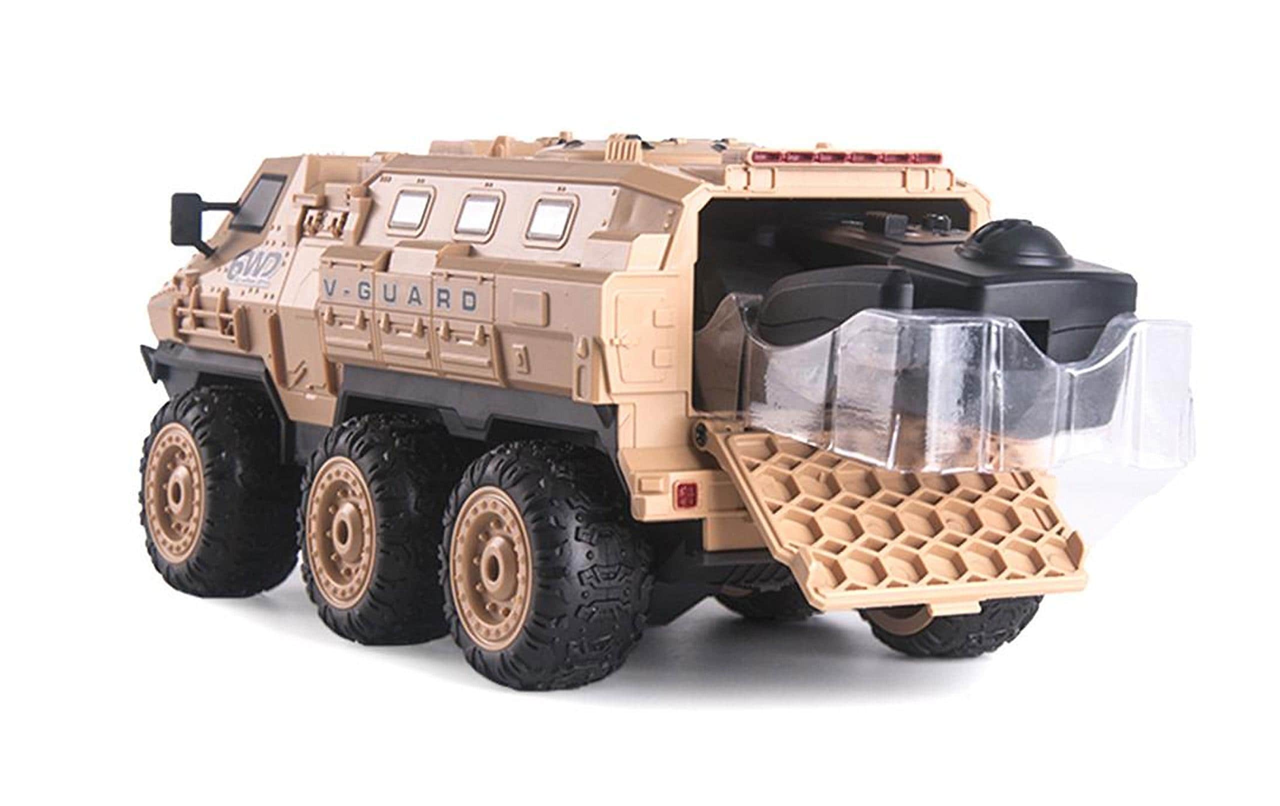 Panzerfahrzeug V-Guard 6WD, Sand RTR, 1:16Gepanzertes 6x6 RC Fahrzeug
