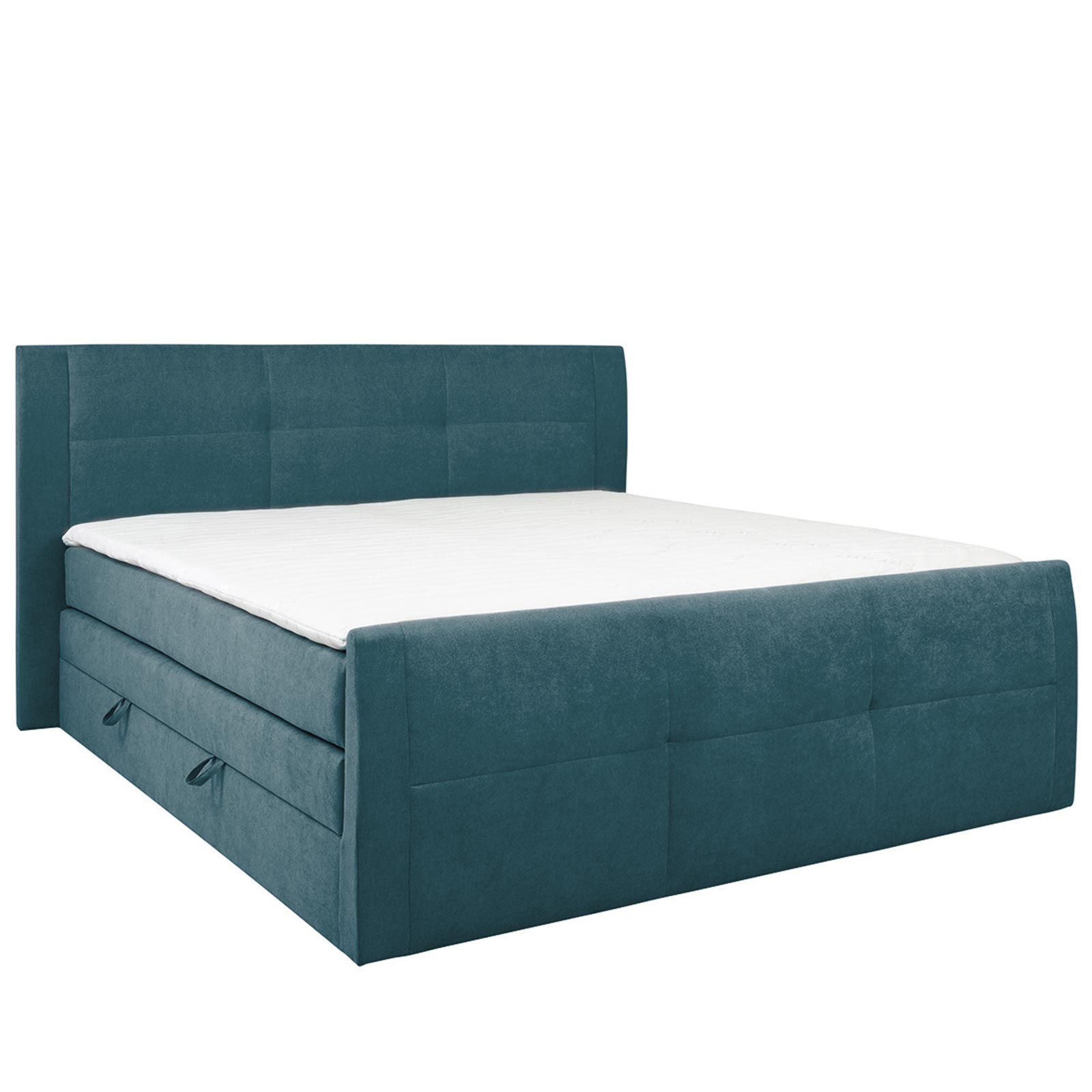 Boxspringbett - mint - mit Bettkasten - H3 - 180x200 cm