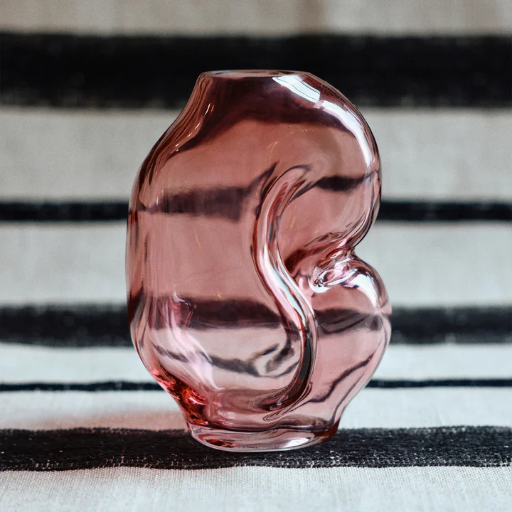 HKliving - Gleam Glasvase high, rose
