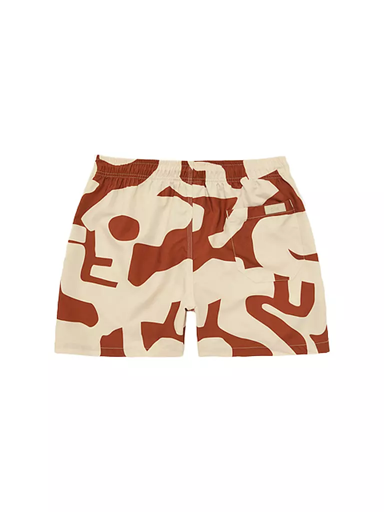 OAS Badeshorts RUSSETT PUZZLOTEC rot