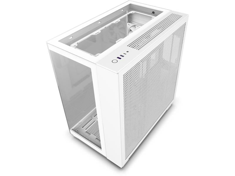 NZXT PC-Gehäuse H9 Elite Weiss matt Mid-Tower-Gehäuse mit Seitenfenster