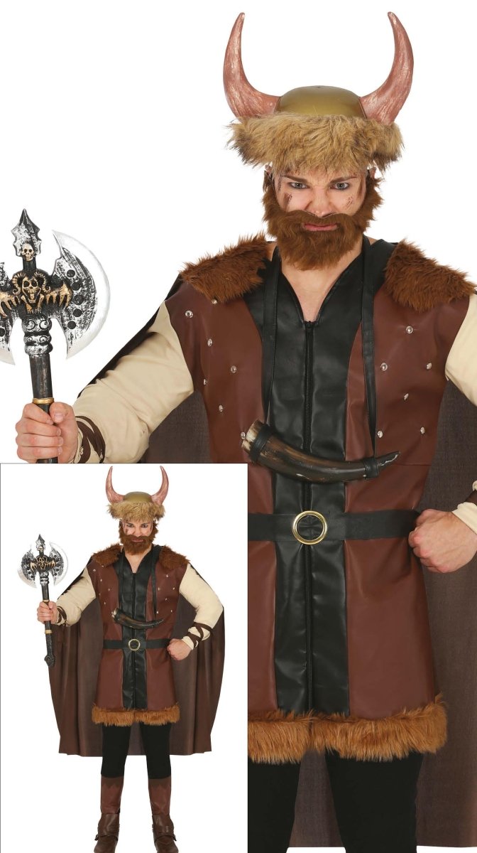 Viking Kostuum Bruin Heren