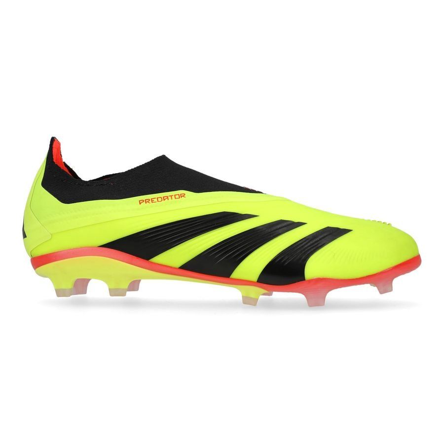 adidas Predator Elite Laceless FG Energy Citrus - Jaune/Noir/Rouge Enfant
