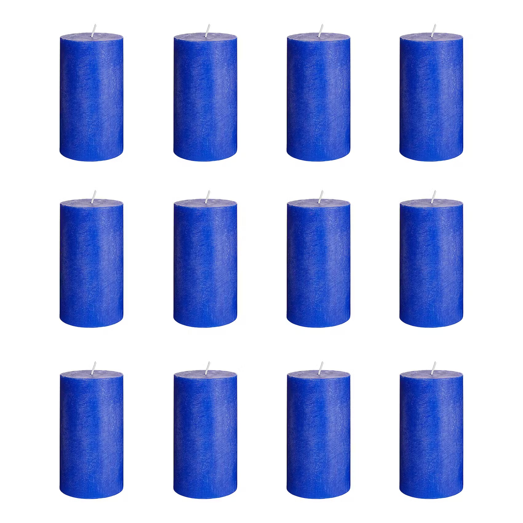 RUSTIC Stumpenkerze 12er-Set