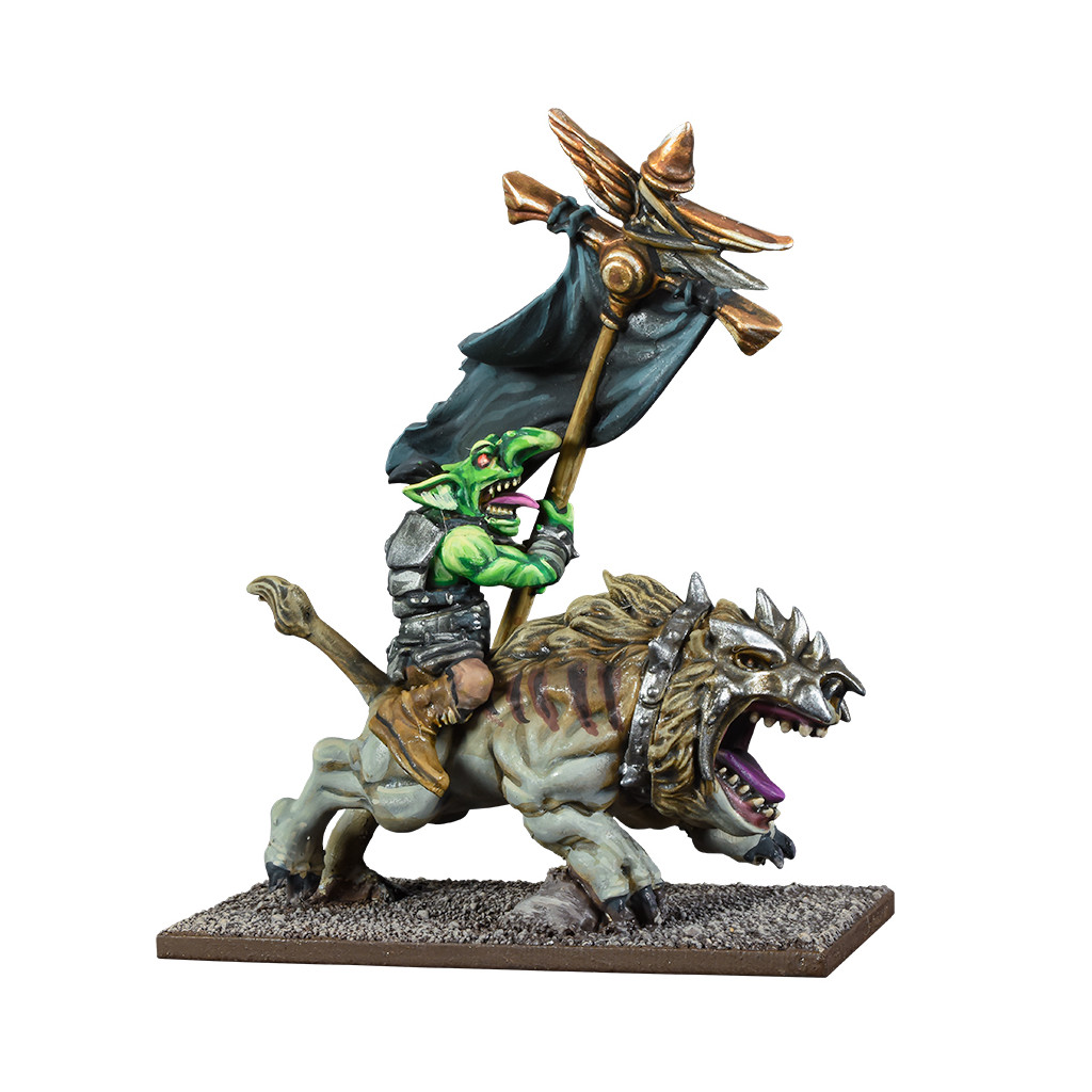 Kings of War - Goblin Flaggit on Mawbeast