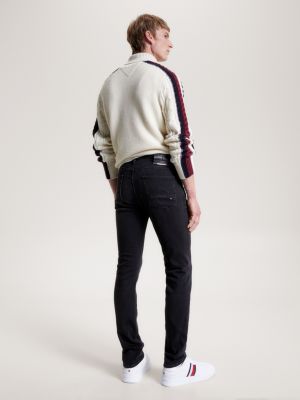 Calça jeans Bleecker Slim preta desbotada
