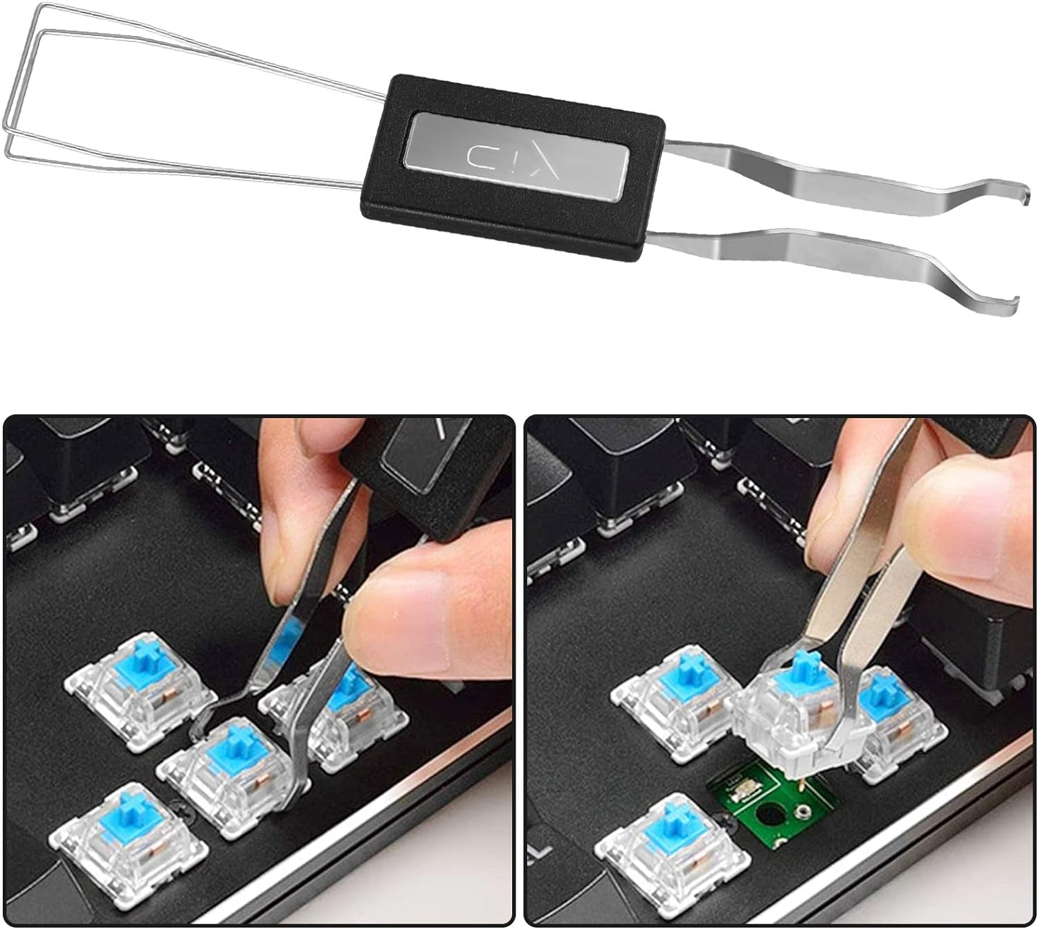 Keycap Remover / Puller Tastenkappen Abzieher für mechanische Tastaturen - Schwarz