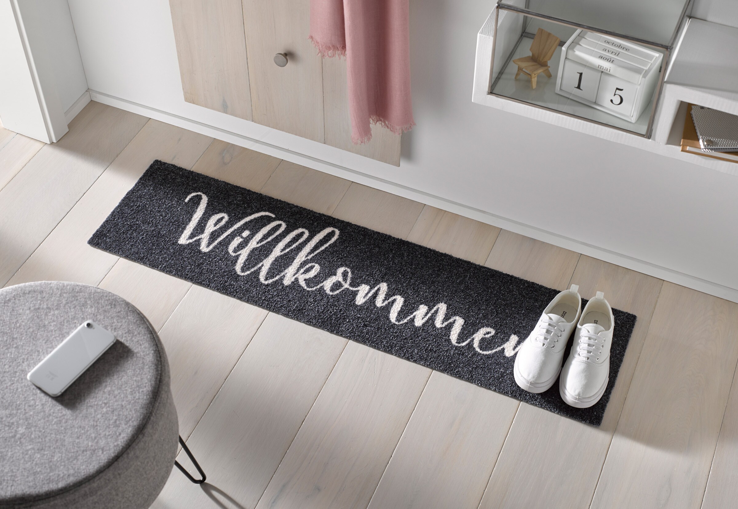 wash+dry by Kleen-Tex Fußmatte in grau