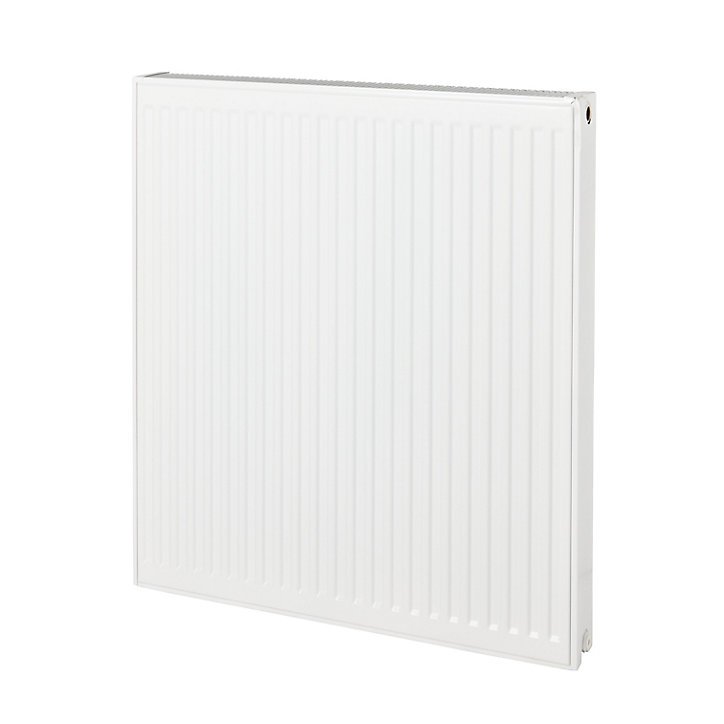 Radiateur eau chaude acier GoodHome blanc L. 80 cm x H. 90 cm