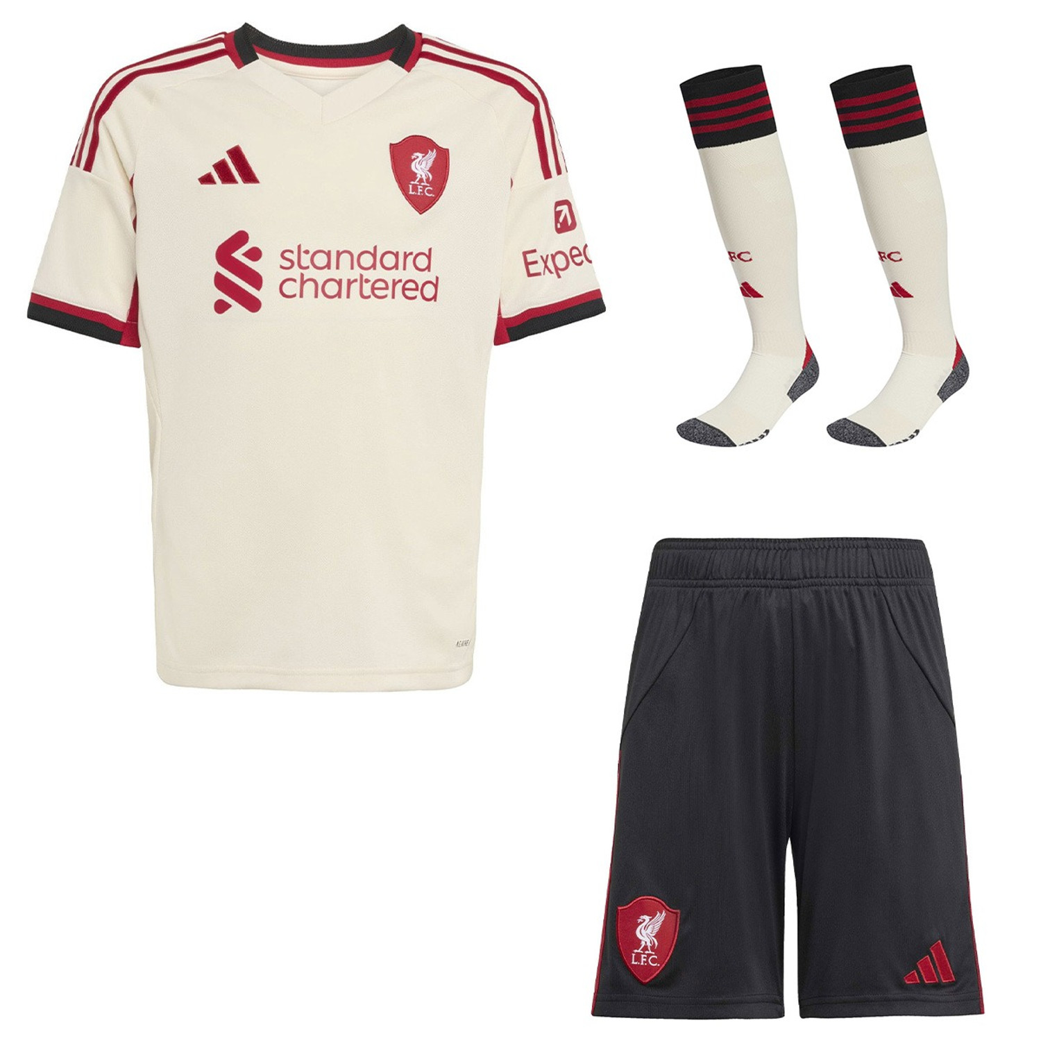 adidas Liverpool Uit Tenue Kids 2025/2026