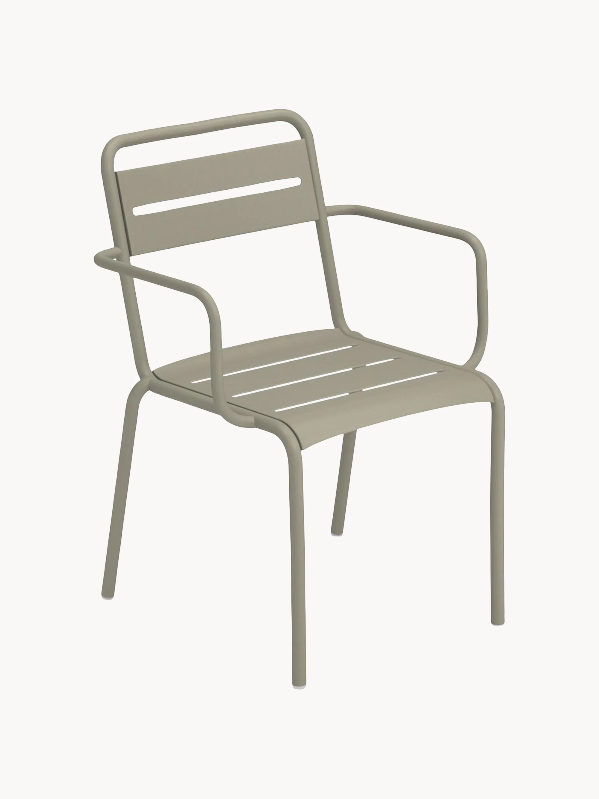 Stapelbare tuinstoelen Star met armleuningen, 2-delig