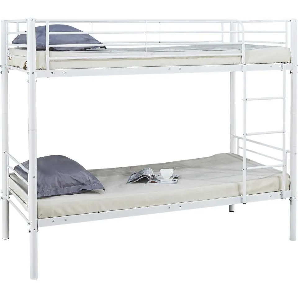 Stapelbed Dixie 90x200cm - metaal - mat wit