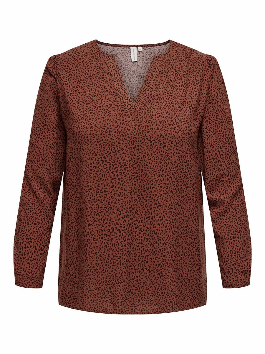 SOMENTE CARMAKOMA<br>Blusa estampada, mangas compridas