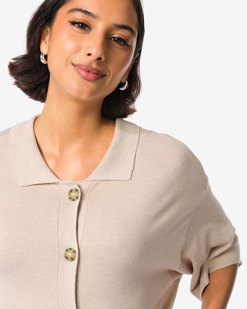 gilet maillé pour femmes  sable