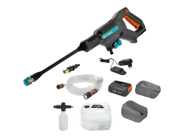 Gardena Batteridrevet højtryksrenser AquaClean 24/18V, premiumsæt