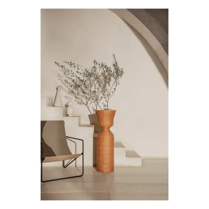Ferm Living Porte-plante Agnes en rotin
