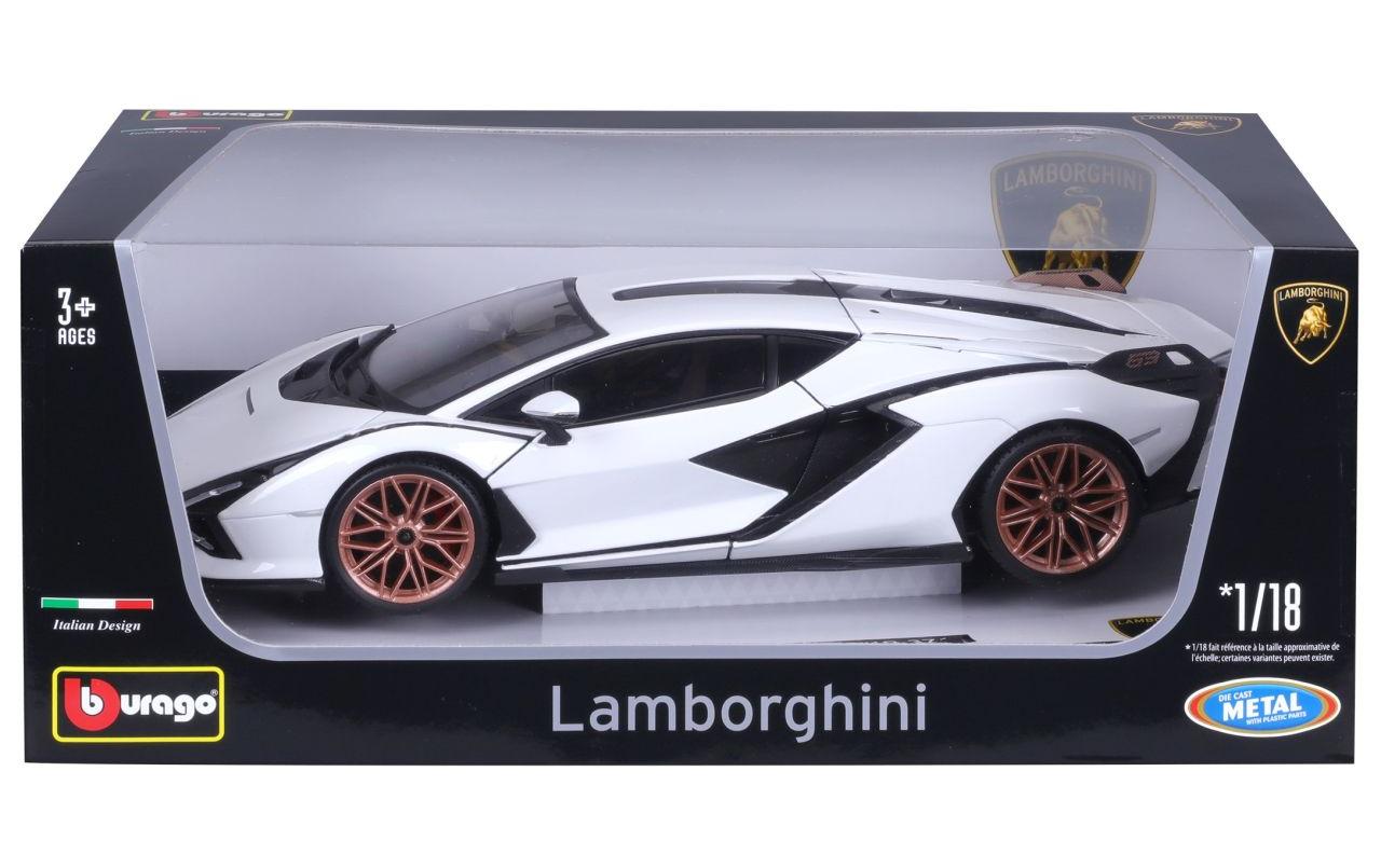 Lamborghini Sian FKP 37 Weiss 1:18Sammlermodell im Massstab 1:18